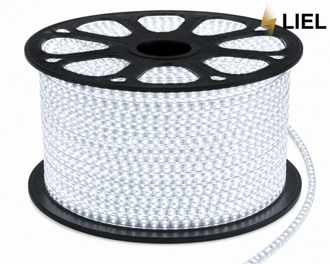 Світлодіодна LED стрічка герметична LIEL SMD2835-180 220В IP68 холодний білий, арт. 2866