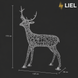 Новорічний світловий олень LIEL 3D, 200 LED, 170 см, холодний колір світіння, IP67, декоративна світлодіодна фігура для вулиці, арт. G-0011