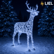 Новорічний світловий олень LIEL 3D, 200 LED, 170 см, холодний колір світіння, IP67, декоративна світлодіодна фігура для вулиці, арт. G-0011