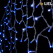 Уличная гирлянда Бахрома LIEL 3х0,7м Premium синий цвет с мерцанием на белом кабеле IP65, арт. G0450-ST