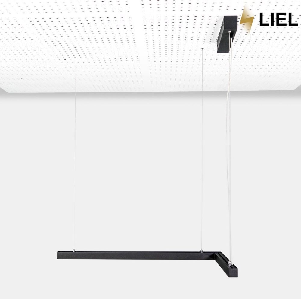Світлодіодний підвісний лінійний світильник з LED профілю Г-подібний LIEL 1500х1500х40х43.6мм 12V Premium, арт. L015