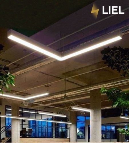 Світлодіодний підвісний лінійний світильник з LED профілю Г-подібний LIEL 1500х1500х40х43.6мм 12V Premium, арт. L015