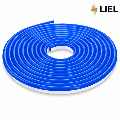Світлодіодний неон LIEL 220В JL 2835-120 R IP67 синій, герметичний, арт. 00-00011704, Синій, Синій з білим, 230 В, SMD 2835, 9,6 Вт/м, 144 Лм/м, IP67, Суцільне (безперервне), 8х16х10 мм, Фронтальне (верхнє), 120&deg;, 120 LED/м, Від 80 мм, 1 м, &ge;80 Ra, ПВХ (полівінілхлорид), стійкий до ультрафіолету, до 90%, 0,044 А/м, Від мережі 220 В AC, Так, Увімкнення/вимкнення (ON/OFF), До 100 м без втрати яскравості, 100 м, Від -40 &deg;C до +50 &deg;C, До -40 &deg;C, UV-стійка ПВХ оболонка, Висока, Так, короткочасне занурення на глибину до 1 м, Висока, світлодіодна технологія з низьким енергоспоживанням, До 50 000 годин, 1.5 року, Архітектурне, декоративне та контурне LED-освітлення фасадів, будівель, інтер'єрів і рекламних конструкцій, LIEL, Китай, CE, RoHS