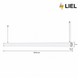 Линейный подвесной LED светильник Тубус LIEL 2000x60мм 72W 24V Premium, арт. L0256