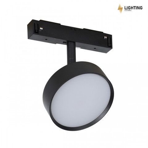 Магнитный трековый светильник LIEL 12Вт OSRAM для магнитной шины 23мм, Гарантия 5 лет, чорний