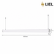 Линейный подвесной LED светильник Тубус LIEL 2000x60мм 72W 200V Premium, арт. L0257