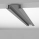 Алюминиевый профиль для LED-ленты Х302 врезной анодированный, алюміній анодований