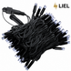 Уличная гирлянда Бахрома LIEL 3х0,7м Premium теплый белый цвет с мерцанием на черном кабеле IP65, арт. G044-ST