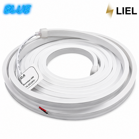 Світлодіодний неон RISHANG 2835-120-IP67-B-6-24 W16C0TD-A синій LED Neon, арт. 12899