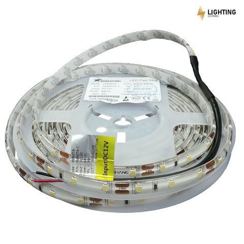 Світлодіодна LED стрічка 2835-60-IP65-NW-10-12 (R6860TA-C) RISHANG 6000K нейтральний білий, арт. 12784