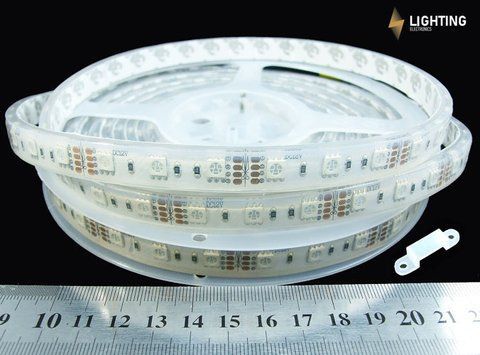 Світлодіодна LED стрічка 5050-60-IP67-RGB-12-12 (RN3260AQ) RISHANG RGB, арт. 8448