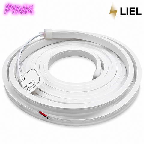 Світлодіодний неон RISHANG 2835-120-IP65-Pk-6-24 W16C0TD-A рожевий LED Neon, арт. 12903, Рожевий, Білий, 24 В DC, SMD 2835, 7,2 Вт/м, 144 Лм/м, IP65, Суцільне (безперервне), 4 &times; 10 мм, Фронтальне (верхнє), 120&deg;, 120 LED/м, Від 80 мм, 1 м, &ge;80 Ra, ПВХ (полівінілхлорид), стійкий до ультрафіолету, до 90%, 0,044 А/м, Від джерела живлення 24 В DC, Так, Увімкнення/вимкнення (ON/OFF), До 100 м без втрати яскравості, 100 м, Від -40 &deg;C до +50 &deg;C, До -40 &deg;C, UV-стійка ПВХ оболонка, Висока, Так, короткочасне занурення на глибину до 1 м, Висока, світлодіодна технологія з низьким енергоспоживанням, До 50 000 годин, 3 роки, Архітектурне, декоративне та контурне LED-освітлення фасадів, будівель, інтер'єрів і рекламних конструкцій, Rishang, Китай, CE, RoHS
