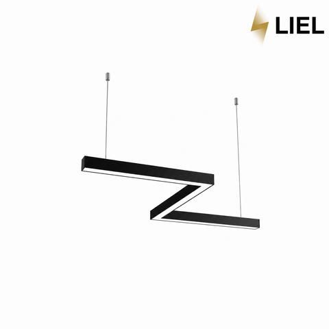 Світлодіодний підвісний лінійний світильник з LED профілю Зігзаг LIEL 500х40х43.6 мм 18W 12V Premium, арт. L138