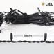 Уличная гирлянда Нитка LIEL 10м Standart синий цвет с мерцанием на черном кабеле, IP44, арт. G049-ST