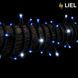 Уличная гирлянда Нитка LIEL 10м Standart синий цвет с мерцанием на черном кабеле, IP44, арт. G049-ST