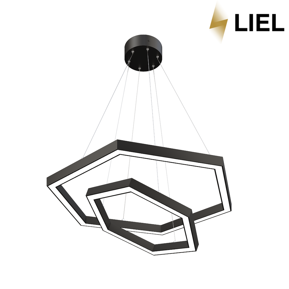 Светодиодный подвесной линейный светильник с LED профиля Дабл сота LIEL 600х40х43.5мм/400х40х43.6мм 24V Premium, арт. L0197