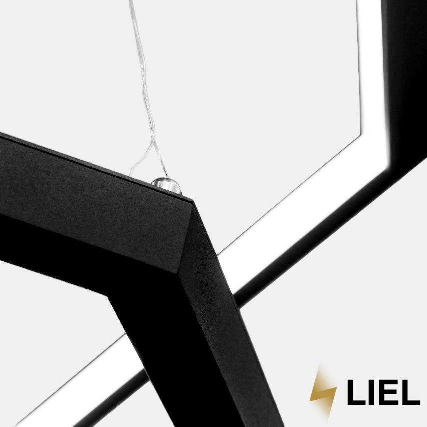 Светодиодный подвесной линейный светильник с LED профиля Дабл сота LIEL 600х40х43.5мм/400х40х43.6мм 24V Premium, арт. L0197