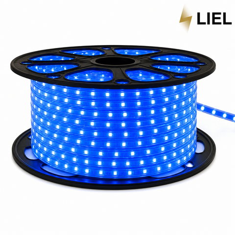 Світлодіодна LED стрічка герметична LIEL SMD2835-60 220В IP67 синій, арт. 2855