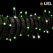 Уличная гирлянда Нитка LIEL 10м Standart зеленый цвет с мерцанием на черном кабеле, IP44, арт. G051-ST