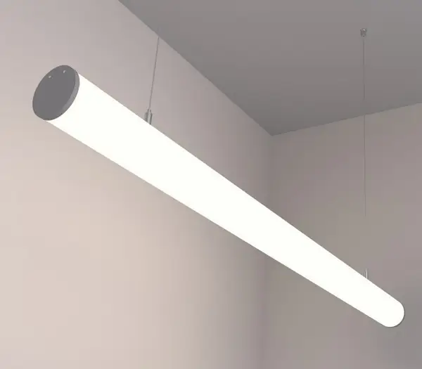 Алюминиевый профиль для LED-ленты Х6103 тубус 30мм анодированный (профиль + рассеиватель)