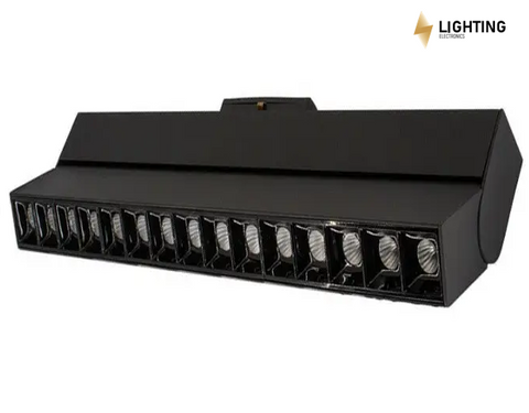 Магнитный трековый светильник LIEL 22Вт PHILIPS для магнитной шины 40мм 3000-4000К, Гарантия 5 лет, чорний, алюміній