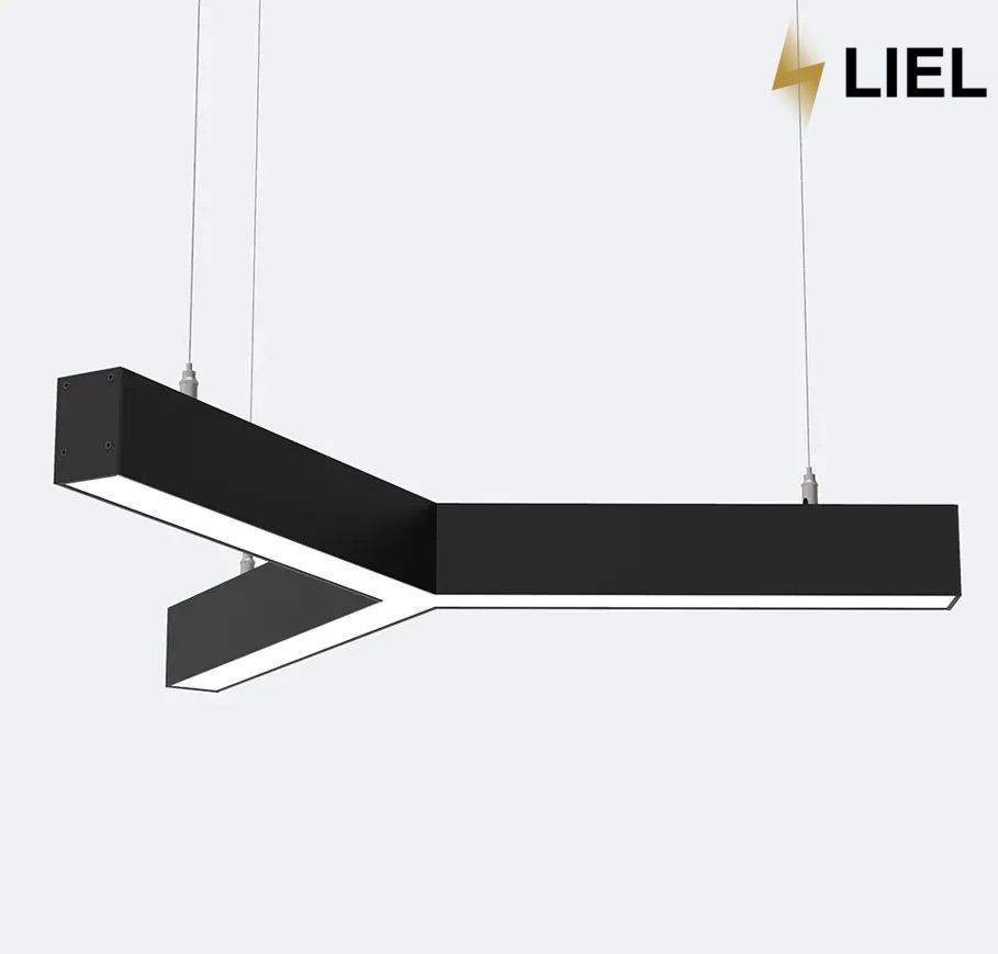 Світлодіодний підвісний лінійний світильник з LED профілю Y-подібний LIEL 1200x40х43.6мм 24V Premium. арт L045