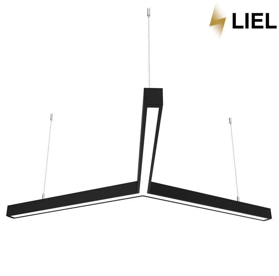 Світлодіодний підвісний лінійний світильник з LED профілю Y-подібний LIEL 1200x40х43.6мм 24V Premium. арт L045