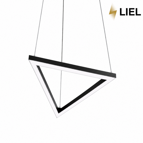 Світлодіодний підвісний лінійний світильник з LED профілю трикутник LIEL1000x40х43.6мм 108W 24V Premium, арт. L051