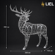 Новорічний світловий олень LIEL 3D, 400 LED, 260 см, холодний колір світіння, IP67, декоративна світлодіодна фігура для вулиці, арт. G-0013