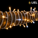 Уличная гирлянда Нитка LIEL 10м Standart теплый белый цвет с мерцанием на белом кабеле, IP44, арт. G059-ST