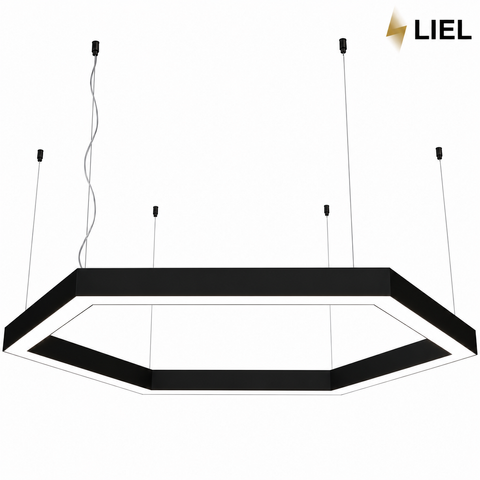 Линейный подвесной светильник с LED-профиля Сота LIEL 1500х40х43.6мм 162W 24V Premium, арт. L03522