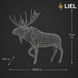 Новорічний світловий лось LIEL 3D, 1000 LED, 315 см, холодний колір світіння, IP67, декоративна світлодіодна фігура для вулиці, арт. G-0015