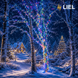 Вулична гірлянда Нитка LIEL 10м Standart RGB на білому кабелі, IP44, арт. G061-ST