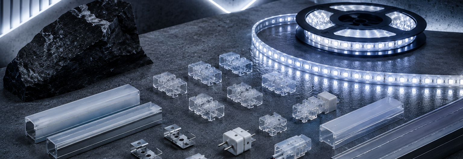 Аксессуары для LED ленты герметичной 220V